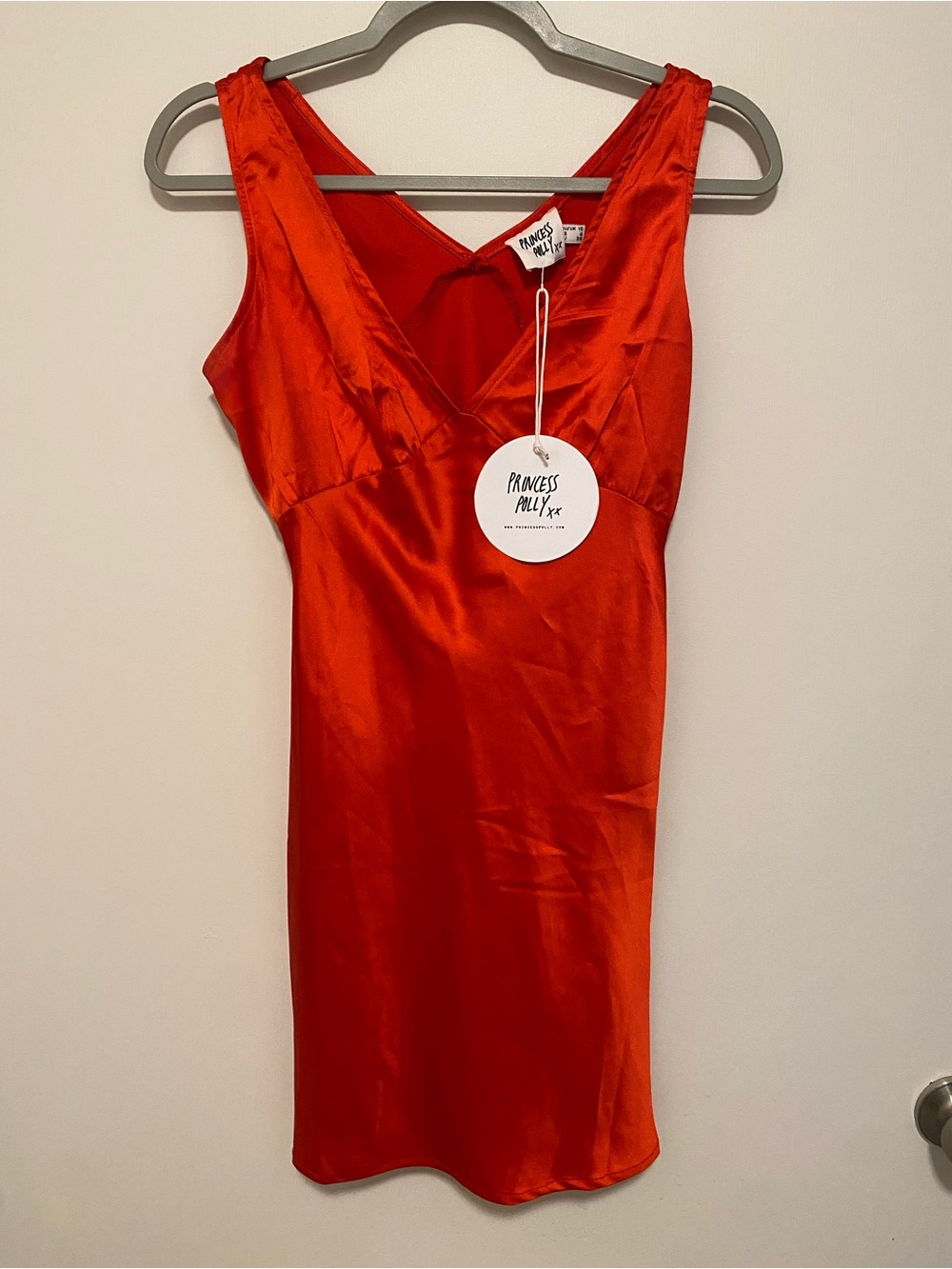 Princess Polly Red Nellie Mini Dress Size 6 NWT